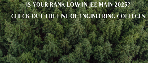 List of Engineering Colleges even if your rank low in JEE Main 2025